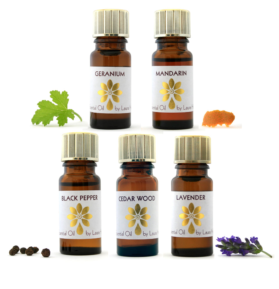 Aromatherapy Starter Kit 1, with 5 Essential Oils