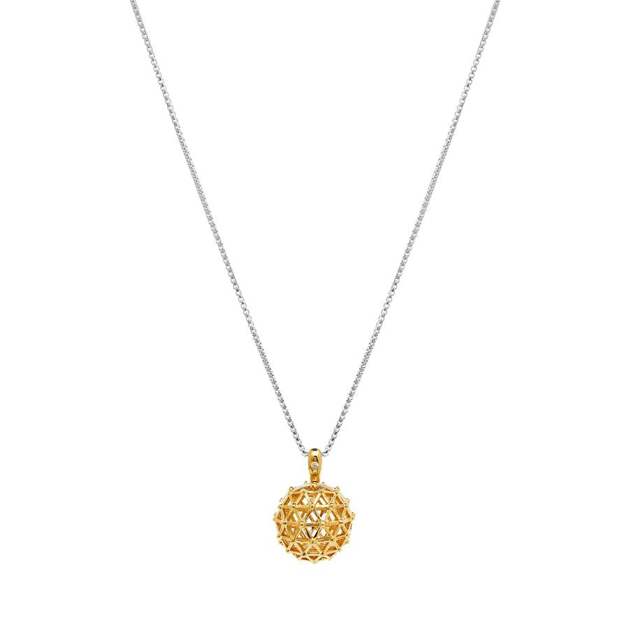 OYL'E LUXE Aromatherapy Essential Oil Gold 18k Diffuser Necklace Two Tone